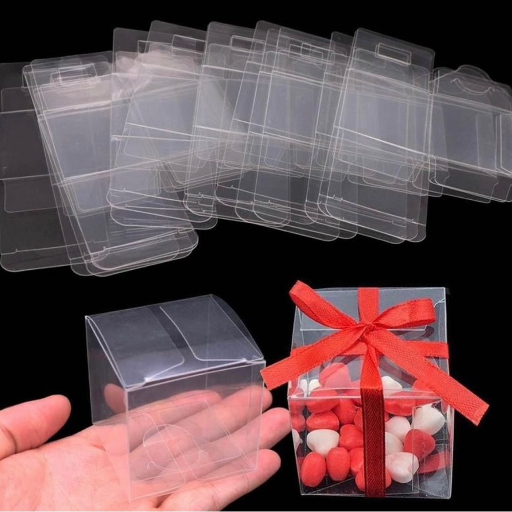Clear gift boxes for favors, party weddings 97 pc